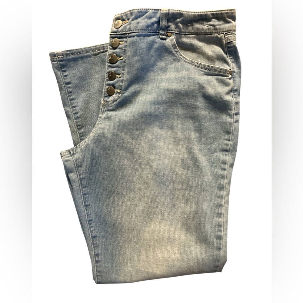 d. jeans Women's High Rise Jeans in Light Blue, size 14